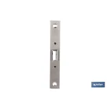 Picaporte embutir cuadrado D47 E50 Niquel (P/Madera) (PACK: 10 UDS) - Almacén de Ferretería Acor
