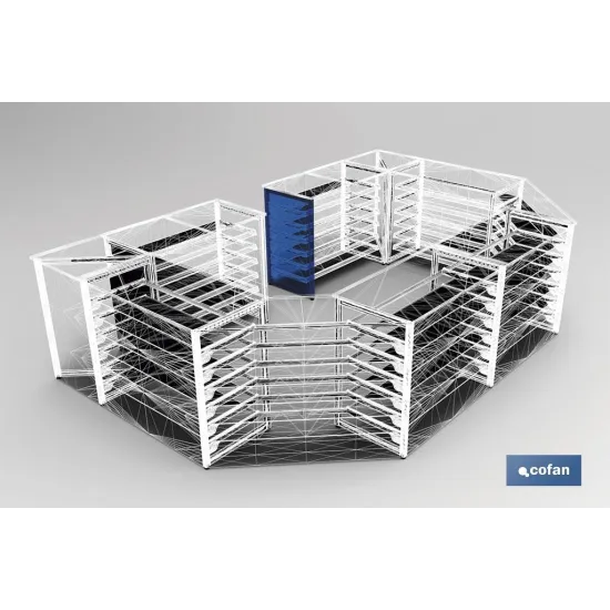 MARCO FINAL MOSTRADOR 525x920mm (IZQUIERDO, DERECHO) (PACK: 1 UDS) - Almacén de Ferretería Acor
