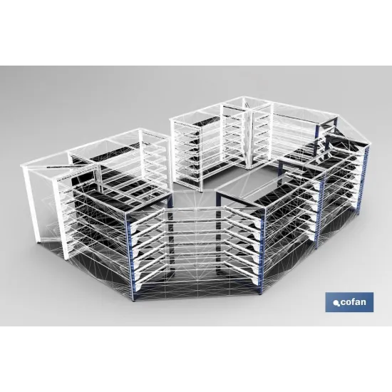 MARCO INTERMEDIO MOSTRADOR SENCILLO 525x920mm (PACK: 1 UDS) - Almacén de Ferretería Acor