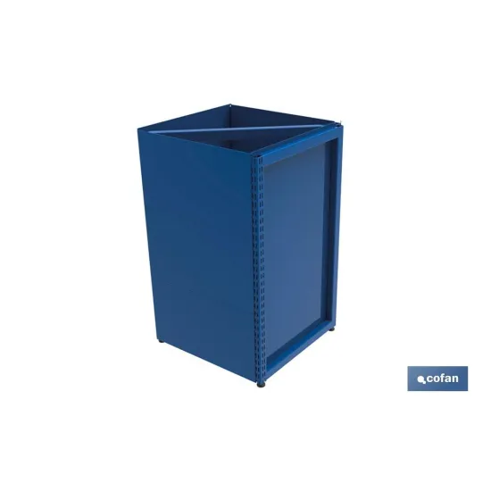 MARCO MOSTRADOR TRIPLE PARA RINCON 90º -525x525x920mm (PACK: 1 UDS) - Almacén de Ferretería Acor