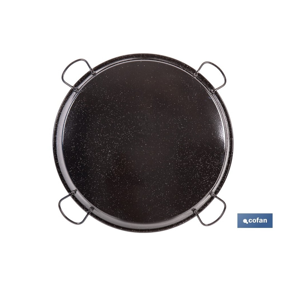 PAELLERA ACERO ESMALTADA Ø90cm (4 asas)