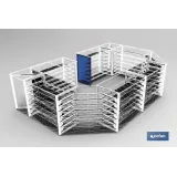MARCO ALTO MOSTRADOR SENCILLO CON LATERAL DE CHAPA 525 X 1060 MM (PACK: 1 UDS) - Almacén de Ferretería Acor