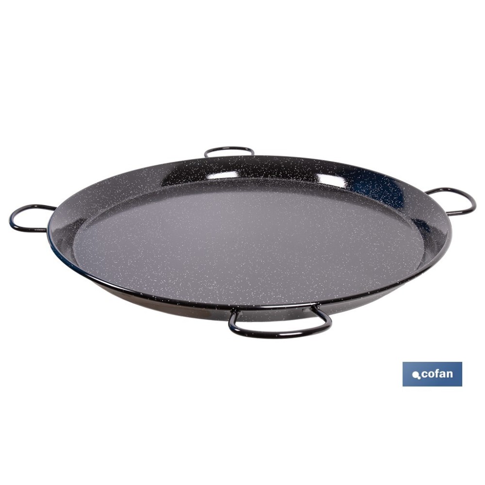 PAELLERA ACERO ESMALTADA Ø90cm (4 asas)
