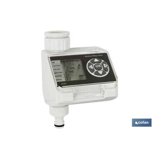 TEMPORIZADOR DE RIEGO ELECTRÓNICO (PACK: 1 UDS) - Almacén de Ferretería Acor