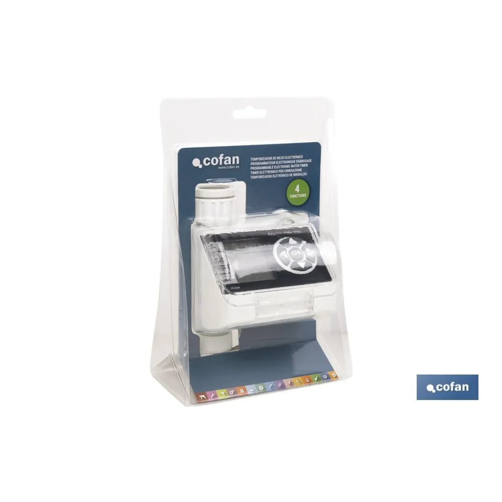 TEMPORIZADOR DE RIEGO ELECTRÓNICO (PACK: 1 UDS) - Almacén de Ferretería Acor