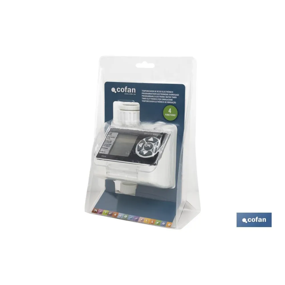 TEMPORIZADOR DE RIEGO ELECTRÓNICO (PACK: 1 UDS) - Almacén de Ferretería Acor