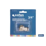 ADAPTADOR LATÓN ROSCA MACHO 3/4 (PACK: 1 UDS) - Almacén de Ferretería Acor