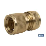 CONECTOR MANGUERA LATÓN 1/2 - 5/8 (13-15 mm) (PACK: 1 UDS) - Almacén de Ferretería Acor