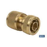 CONECTOR MANGUERA LATÓN 1/2 - 5/8 (13-15 mm) (PACK: 1 UDS) - Almacén de Ferretería Acor