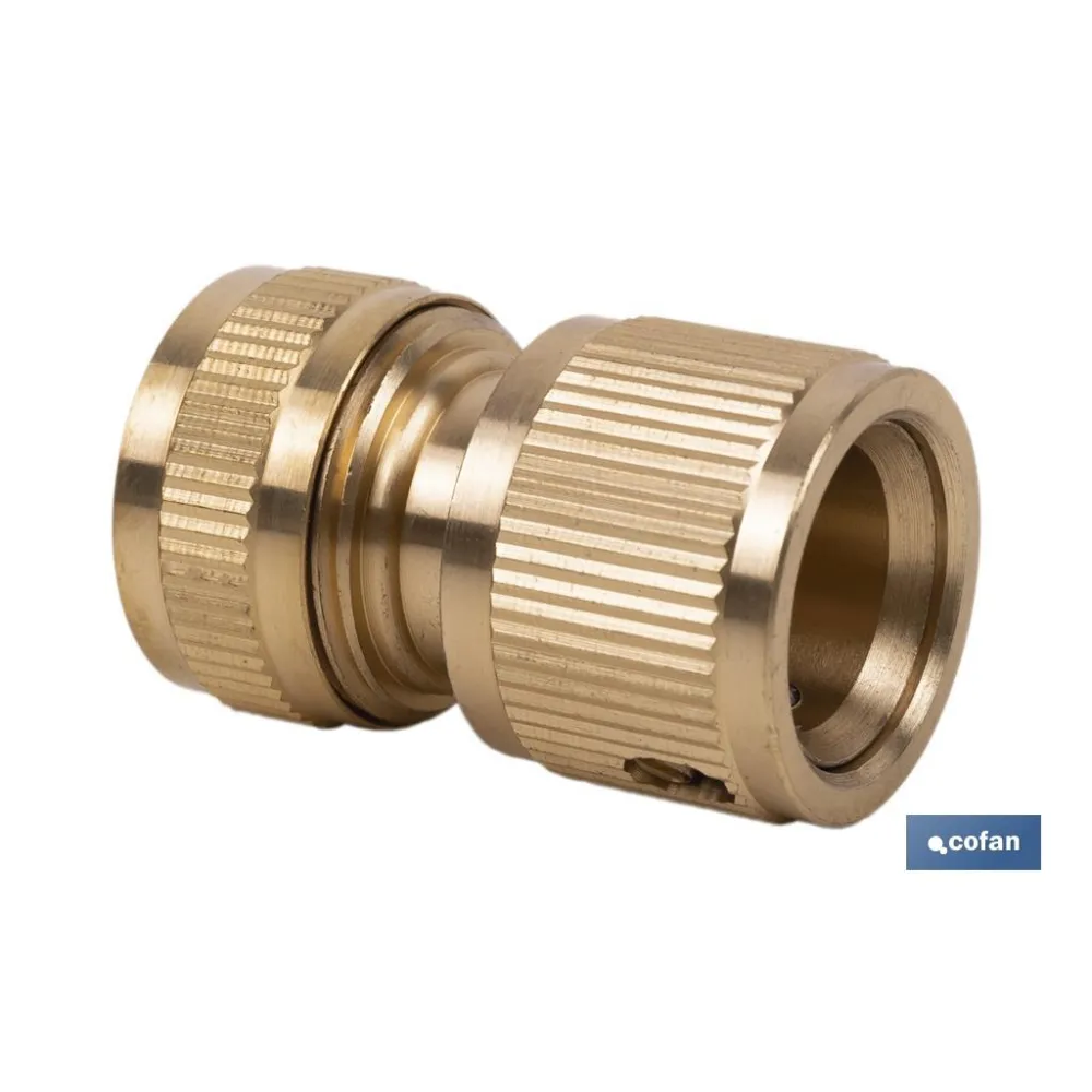 CONECTOR MANGUERA LATÓN 1/2 - 5/8 (13-15 mm) (PACK: 1 UDS) - Almacén de Ferretería Acor