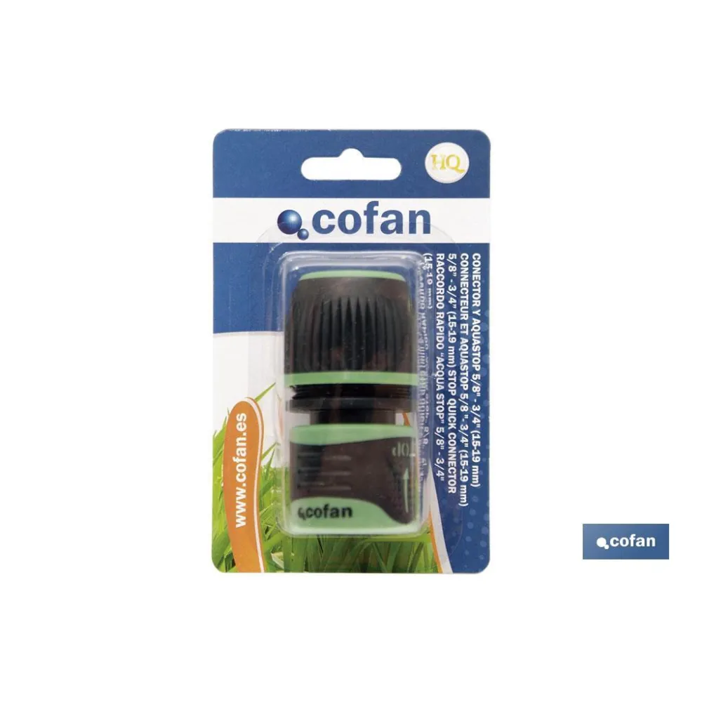 CONECTOR Y AQUASTOP 1/2 - 5/8 (13-15 mm) (PACK: 1 UDS) - Almacén de Ferretería Acor