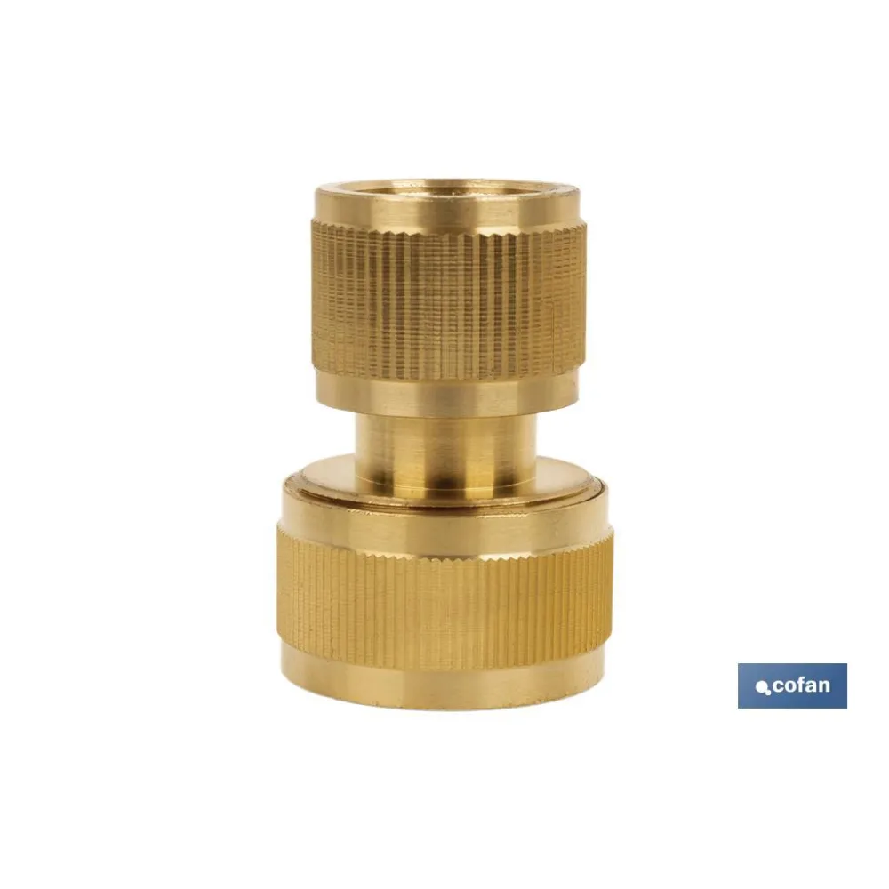 CONECTOR MANGUERA LATÓN 3/4 (19 mm) (PACK: 1 UDS) - Almacén de Ferretería Acor