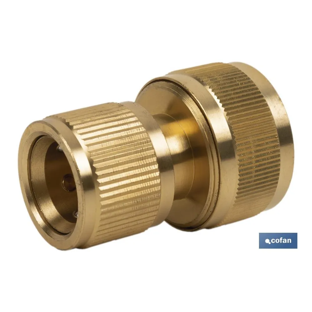 CONECTOR MANGUERA LATÓN 3/4 (19 mm) (PACK: 1 UDS) - Almacén de Ferretería Acor