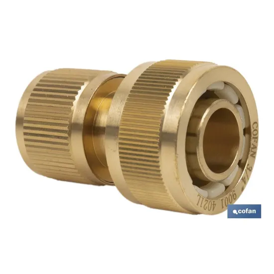 CONECTOR MANGUERA LATÓN 3/4 (19 mm) (PACK: 1 UDS) - Almacén de Ferretería Acor