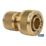 CONECTOR MANGUERA LATÓN 3/4 (19 mm) (PACK: 1 UDS) - Almacén de Ferretería Acor