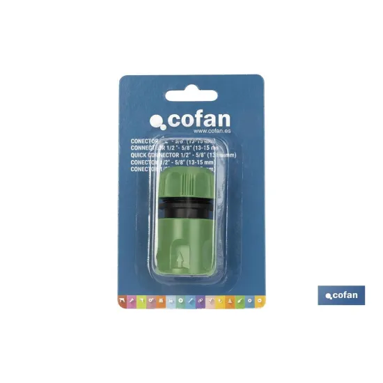CONECTOR 1/2 - 5/8 (13-15 mm) (PACK: 1 UDS) - Almacén de Ferretería Acor