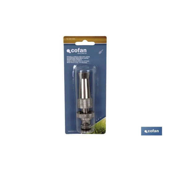 BOQUILLA REGULABLE DE LATÓN (PACK: 1 UDS) - Almacén de Ferretería Acor