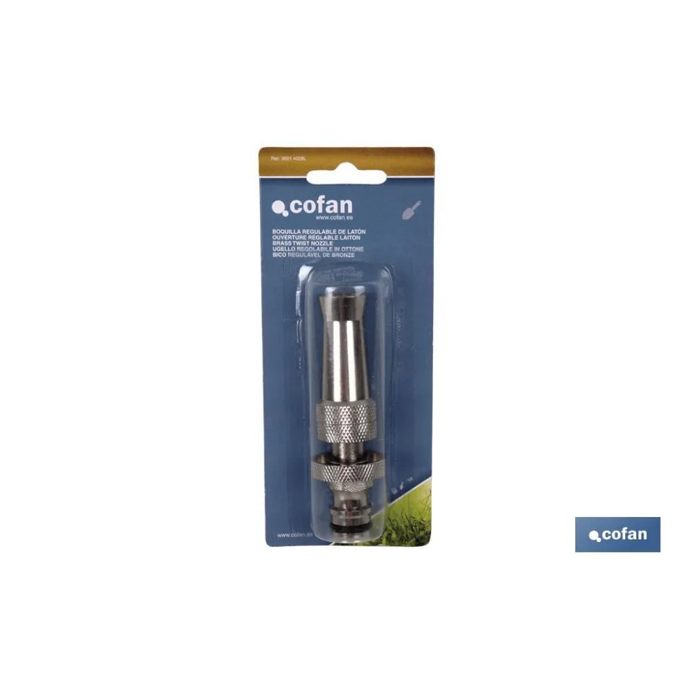 BOQUILLA REGULABLE DE LATÓN (PACK: 1 UDS) - Almacén de Ferretería Acor