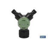 COLECTOR DE RIEGO 2 SALIDAS (PACK: 1 UDS) - Almacén de Ferretería Acor