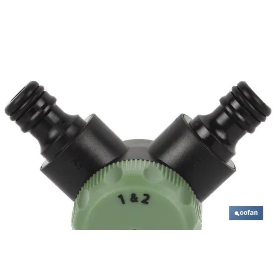 COLECTOR DE RIEGO 2 SALIDAS (PACK: 1 UDS) - Almacén de Ferretería Acor