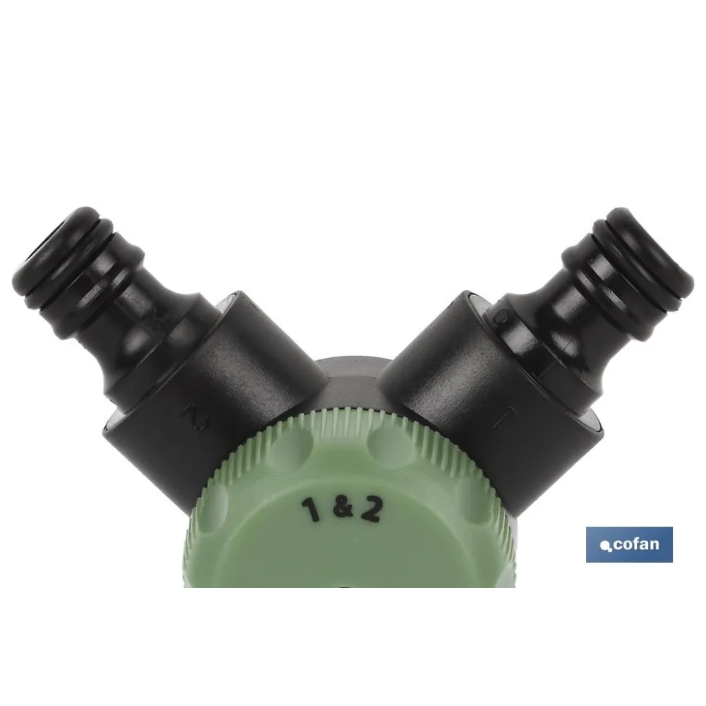 COLECTOR DE RIEGO 2 SALIDAS (PACK: 1 UDS) - Almacén de Ferretería Acor