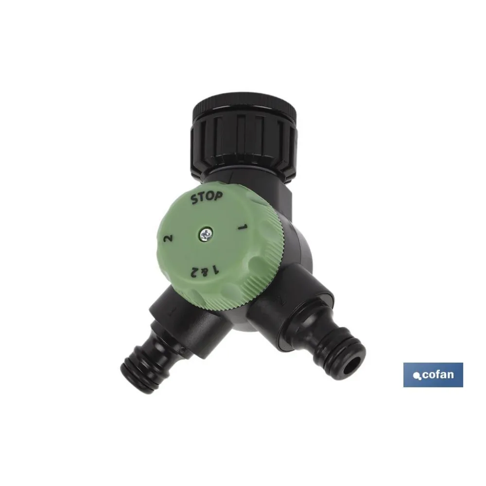COLECTOR DE RIEGO 2 SALIDAS (PACK: 1 UDS) - Almacén de Ferretería Acor