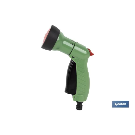 PISTOLA DE RIEGO CON CONTROL DE CAUDAL (PACK: 1 UDS) - Almacén de Ferretería Acor