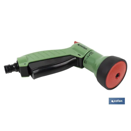 PISTOLA DE RIEGO CON CONTROL DE CAUDAL (PACK: 1 UDS) - Almacén de Ferretería Acor