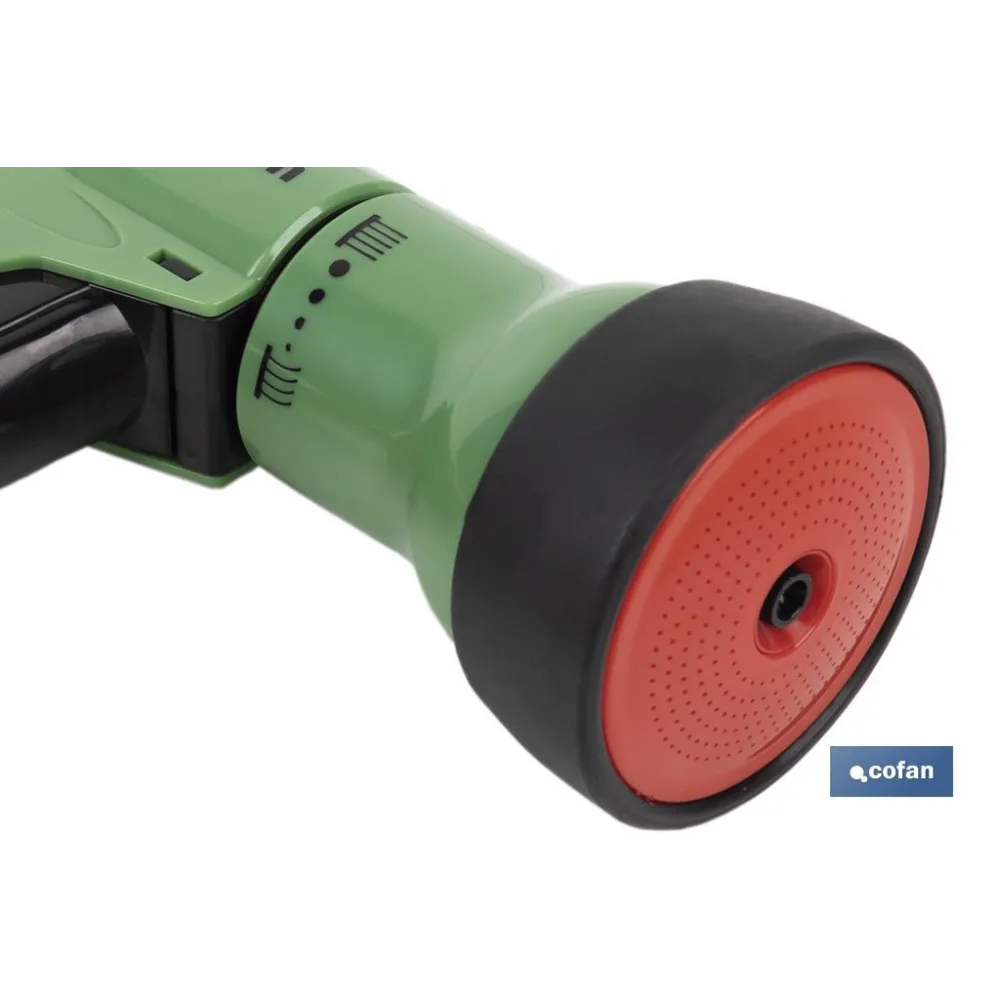 PISTOLA DE RIEGO CON CONTROL DE CAUDAL (PACK: 1 UDS) - Almacén de Ferretería Acor