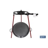 KIT PAELLERA 46cm+QUEMADOR 40cm+ PATAS