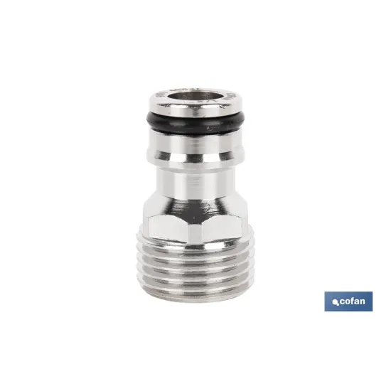 ADAPTADOR LATÓN ROSCA MACHO 1/2 (PACK: 1 UDS) - Almacén de Ferretería Acor