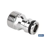 ADAPTADOR LATÓN ROSCA MACHO 1/2 (PACK: 1 UDS) - Almacén de Ferretería Acor
