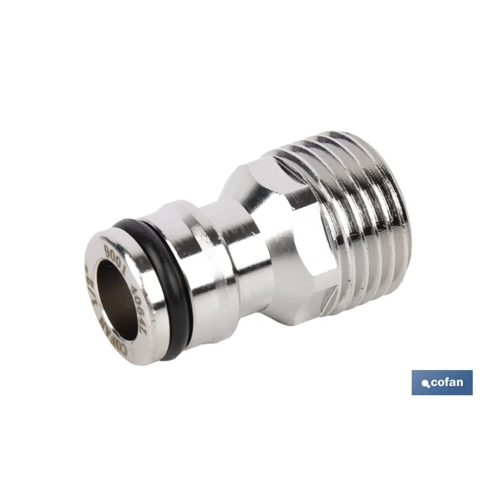 ADAPTADOR LATÓN ROSCA MACHO 1/2 (PACK: 1 UDS) - Almacén de Ferretería Acor