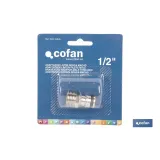 ADAPTADOR LATÓN ROSCA MACHO 1/2 (PACK: 1 UDS) - Almacén de Ferretería Acor