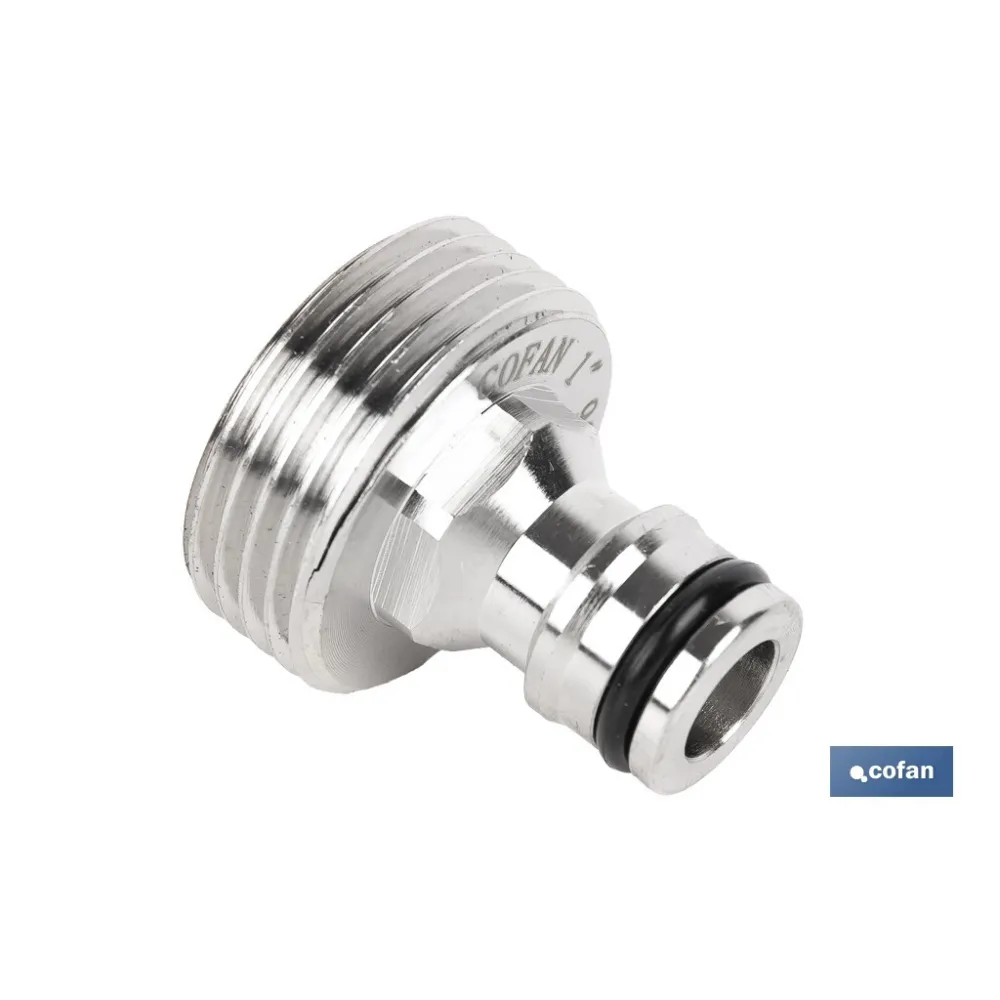 ADAPTADOR LATÓN ROSCA MACHO 1 (PACK: 1 UDS) - Almacén de Ferretería Acor