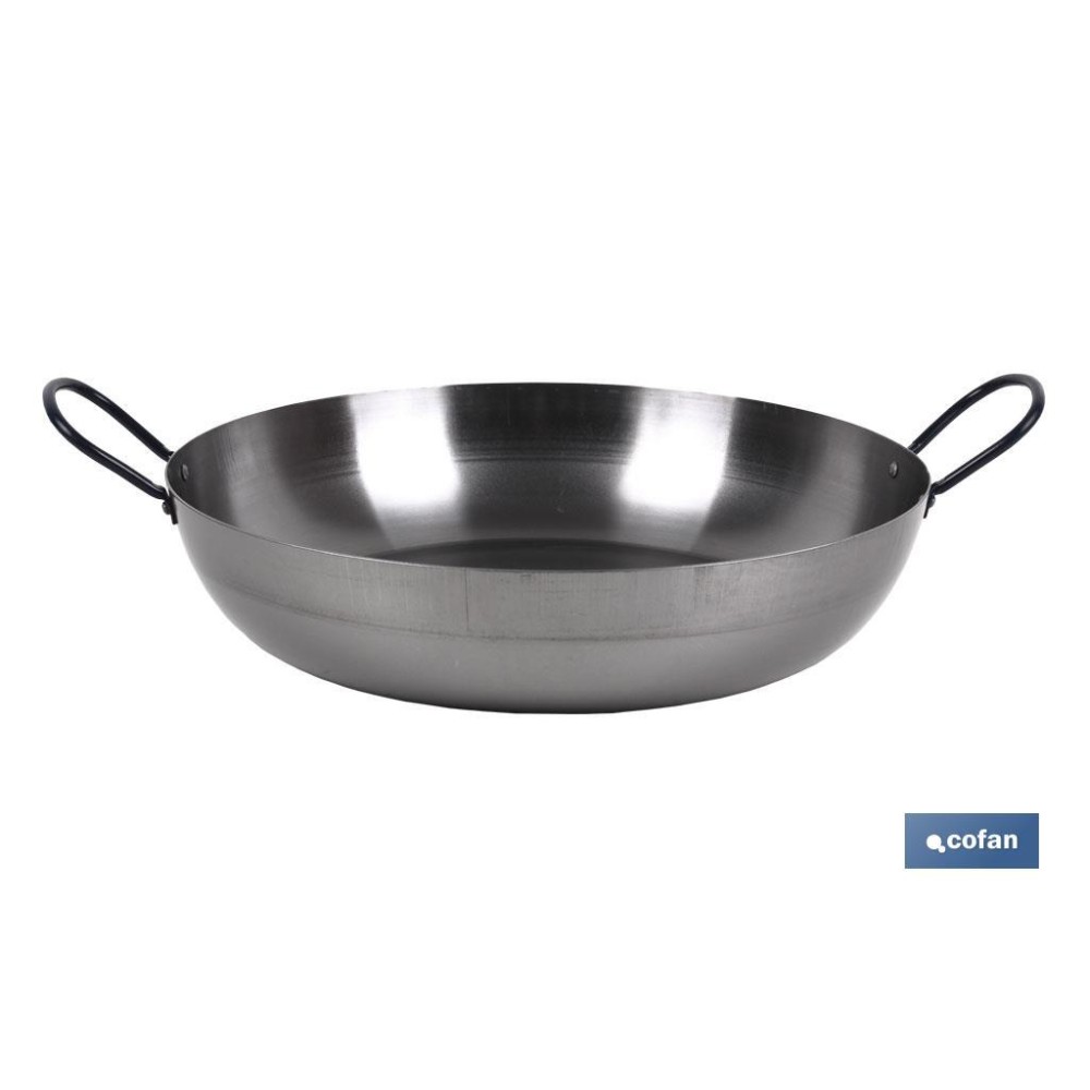 SARTEN LIONESA ACERO C/ASAS Ø50cm