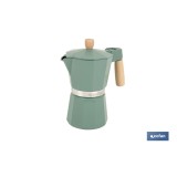 CAFETERA ITALIANA DE INDUCCIÓN VERDE 6 TAZAS