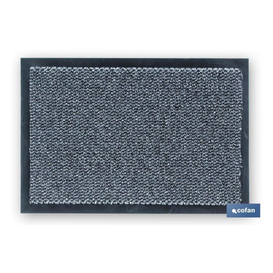 FELPUDO INTERIOR POLIPROPILENO 40X60cm GRIS
