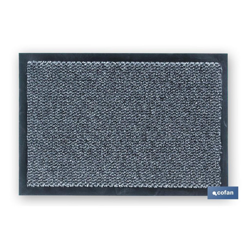 FELPUDO INTERIOR POLIPROPILENO 40X60cm GRIS