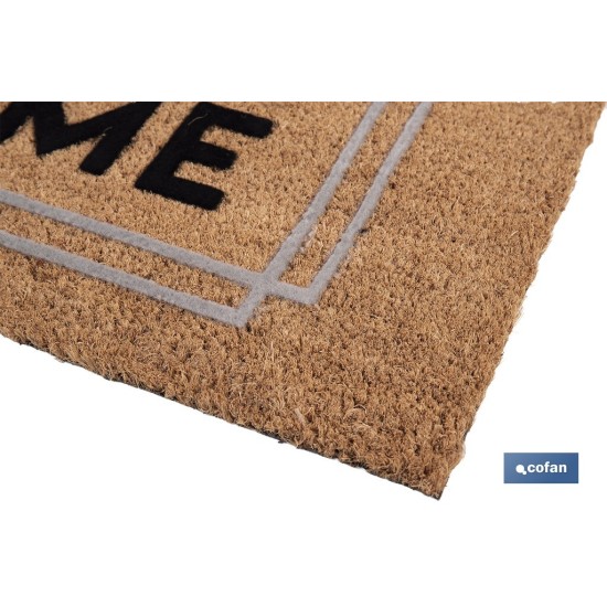 FELPUDO INTERIOR COCO FLOQUEADO 40 X 60 X 1.60 CM (HOME)