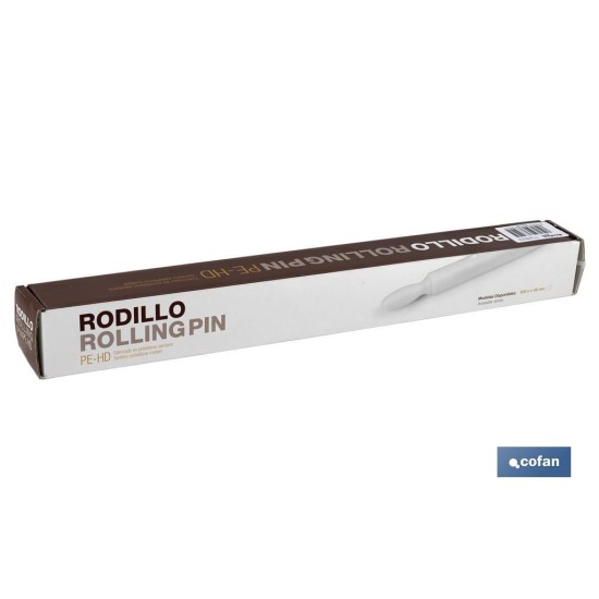 RODILLO PARA AMASAR BLANCO 50X5cm