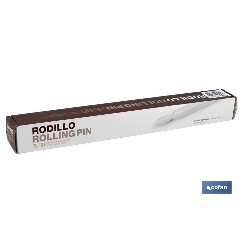 RODILLO PARA AMASAR BLANCO 50X5cm