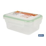 FIAMBRERA VERDE RECTANGULAR CON JUNTA BI-MATERIA MODELO YUBA 1 L