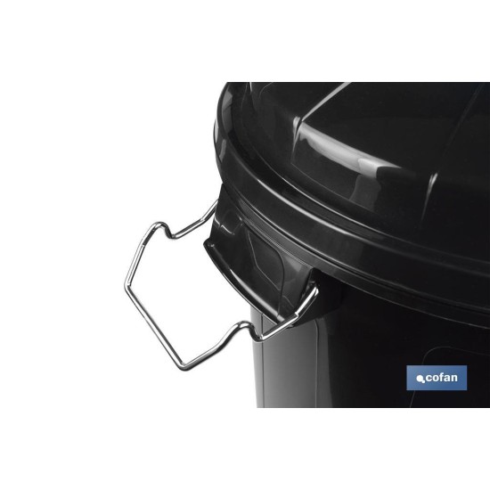CUBO DE BASURA CON ASAS METÁLICAS 100 L