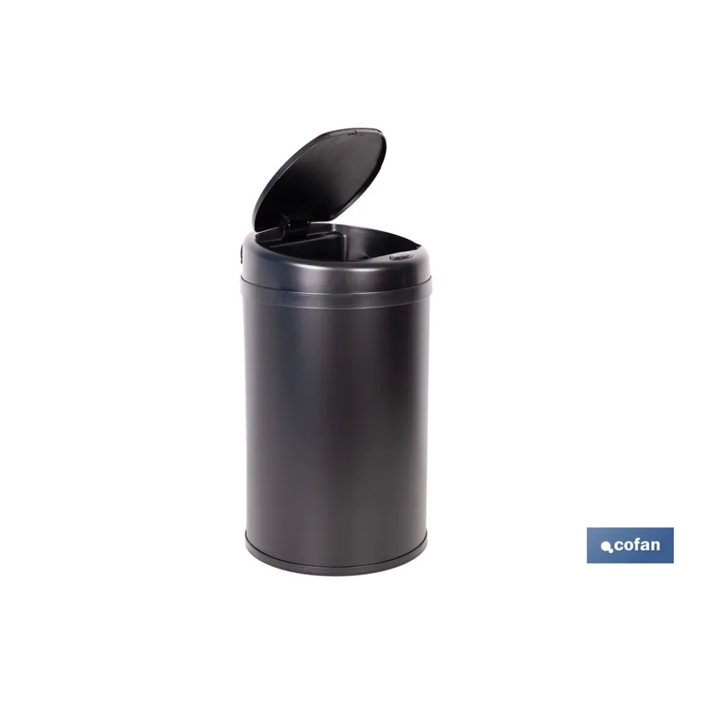 CUBO DE BASURA  NEGRO CON SENSOR Y CUBO INTERIOR 30 L 52 X 30,5 CM (PACK: 1 UDS) - Almacén de Ferretería Acor