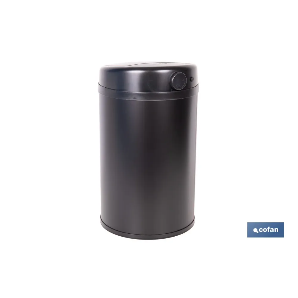 CUBO DE BASURA  NEGRO CON SENSOR Y CUBO INTERIOR 30 L 52 X 30,5 CM (PACK: 1 UDS) - Almacén de Ferretería Acor