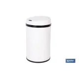 CUBO DE BASURA BLANCO CON SENSOR Y CUBO INTERIOR 30 L 52 X 30,5 CM (PACK: 1 UDS) - Almacén de Ferretería Acor