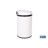 CUBO DE BASURA BLANCO CON SENSOR Y CUBO INTERIOR 30 L 52 X 30,5 CM (PACK: 1 UDS) - Almacén de Ferretería Acor