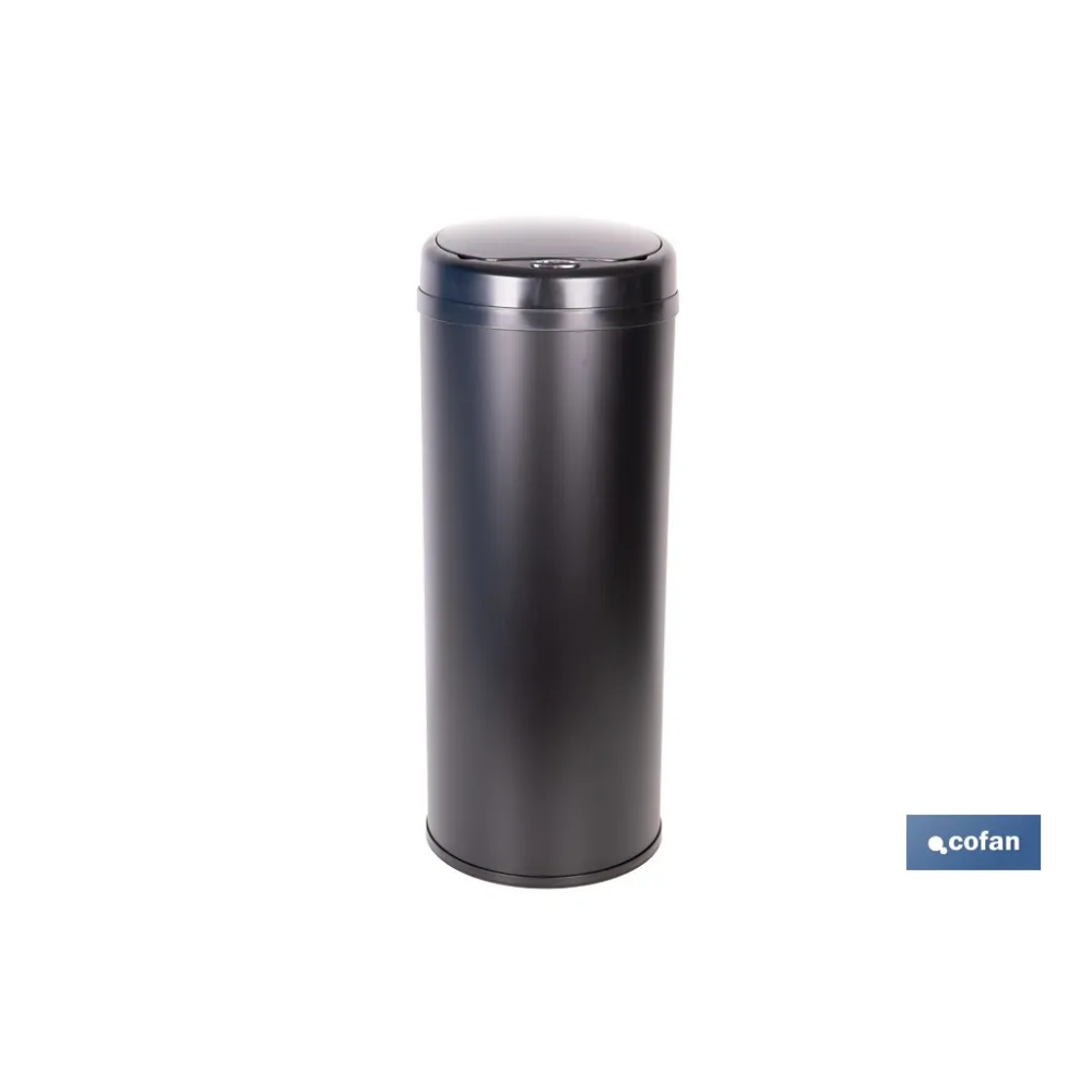 CUBO DE BASURA  NEGRO CON SENSOR Y CUBO INTERIOR 50 L 30,5 X 78 CM (PACK: 1 UDS) - Almacén de Ferretería Acor