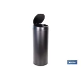 CUBO DE BASURA  NEGRO CON SENSOR Y CUBO INTERIOR 50 L 30,5 X 78 CM (PACK: 1 UDS) - Almacén de Ferretería Acor